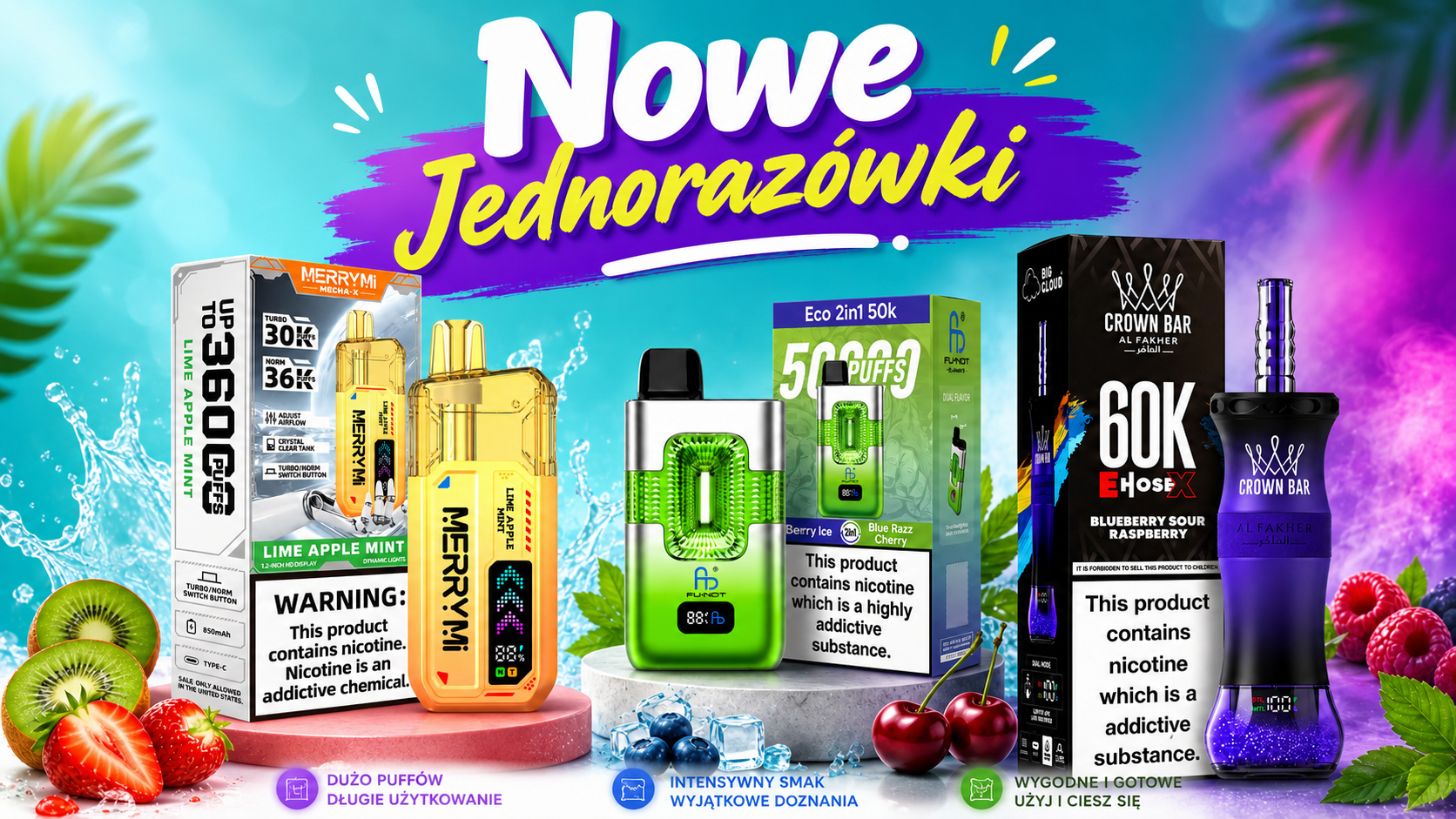 Nowe jednorazówki - banner hero